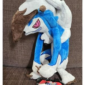 Blue and White Plush Toy